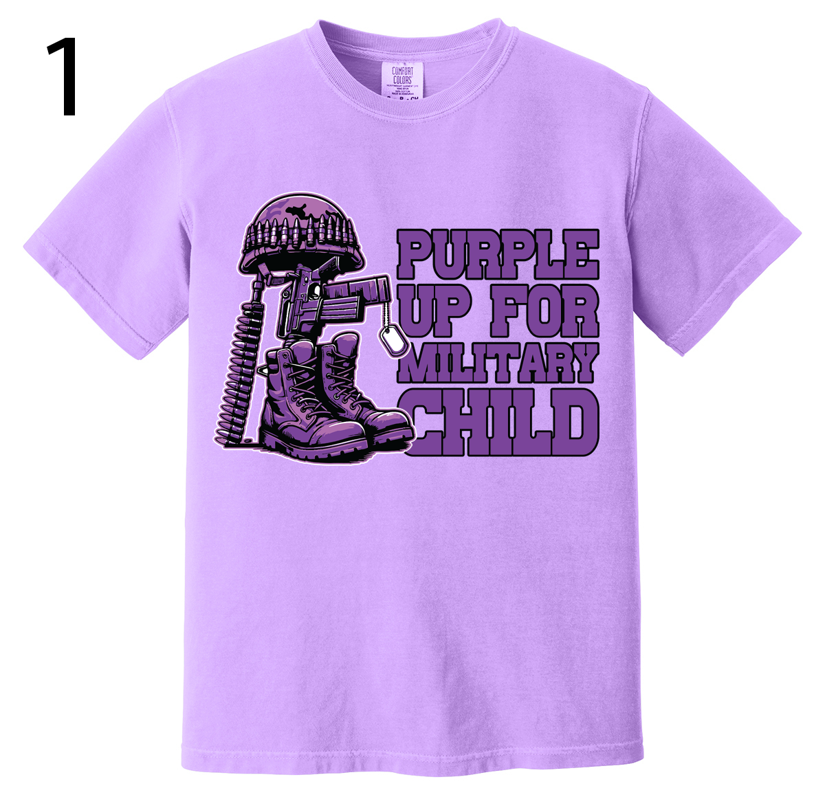 Purple Up For Military Kids- T-Shirts - Option 2