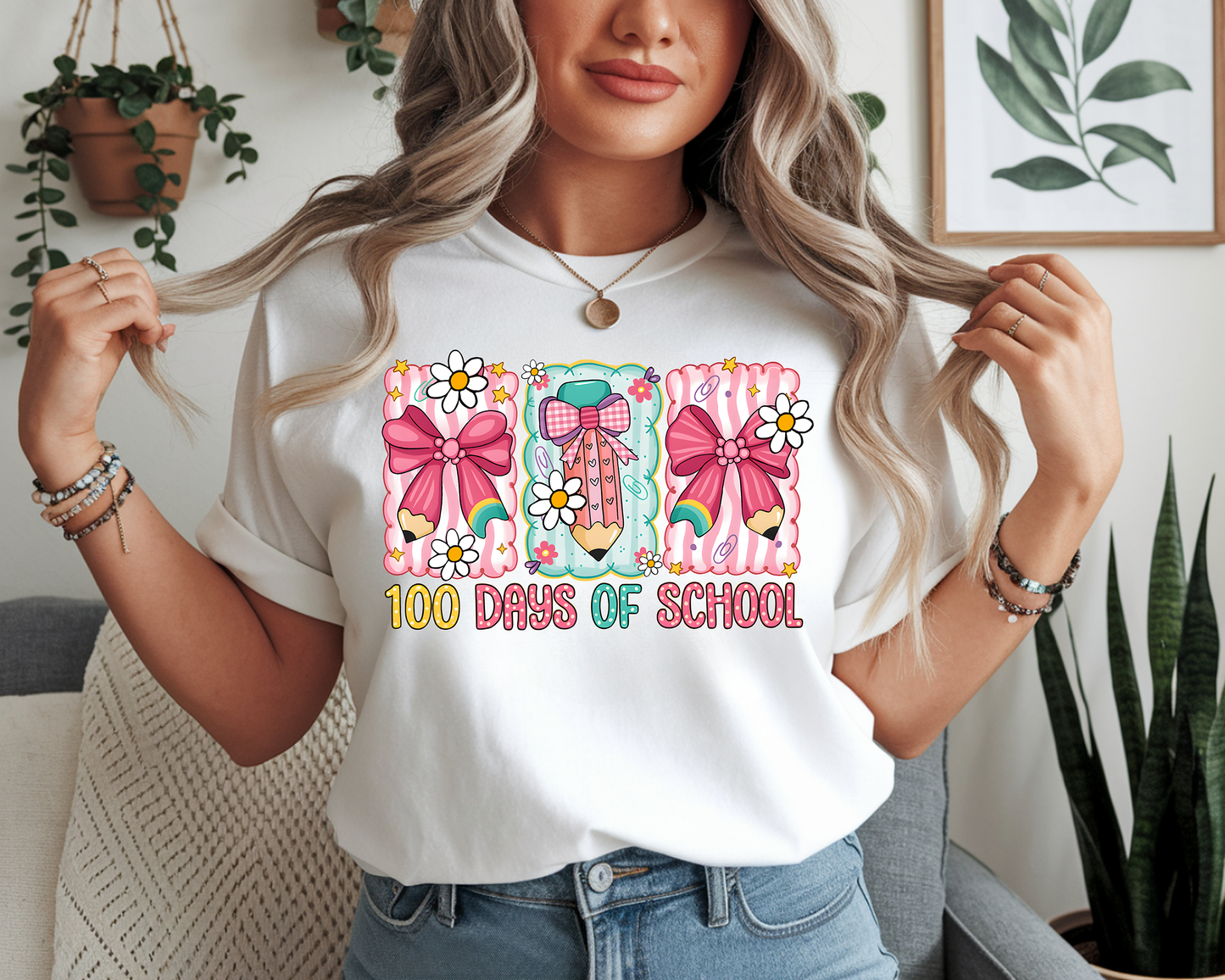 100 Days-Full Color -DTF Transfer