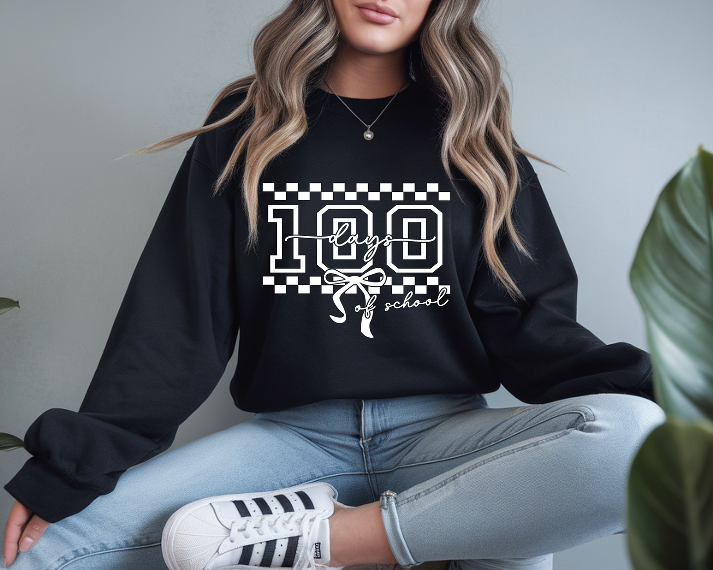 100 Days (white) Full Color- DTF TRANSFER- 2-5 Business Days