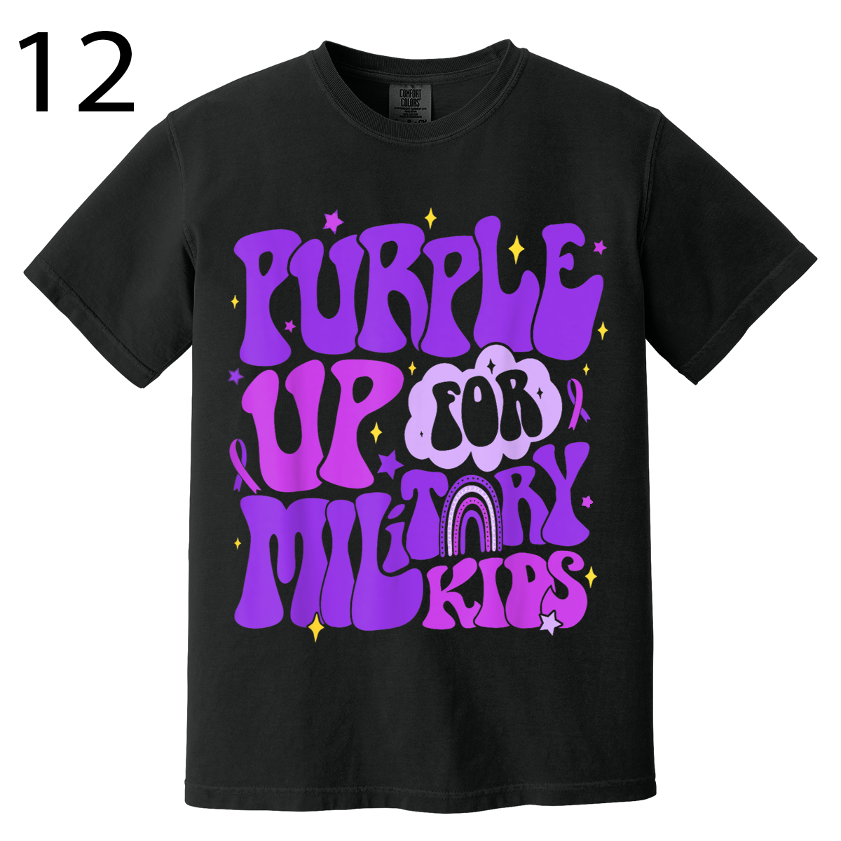 Purple Up For Military Kids- T-Shirts - Option 4