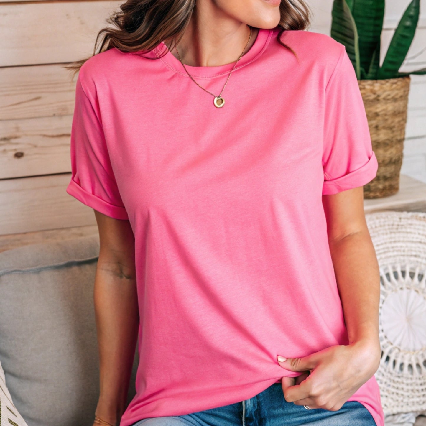 Neon Pink - BLANK T-SHIRT