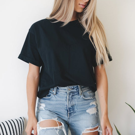 Black- BLANK T-SHIRT