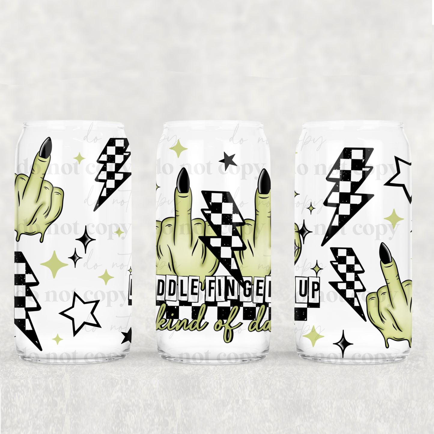 Middle Finger - UV DTF WRAP