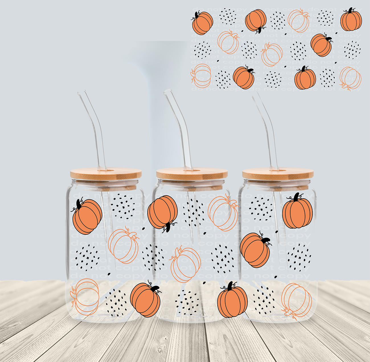 Pumpkins - 16oz UVDTF Wrap