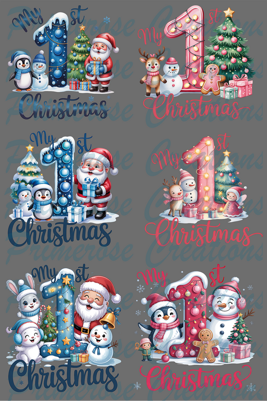 1st Christmas - Pre Made Gang Sheet 24X36