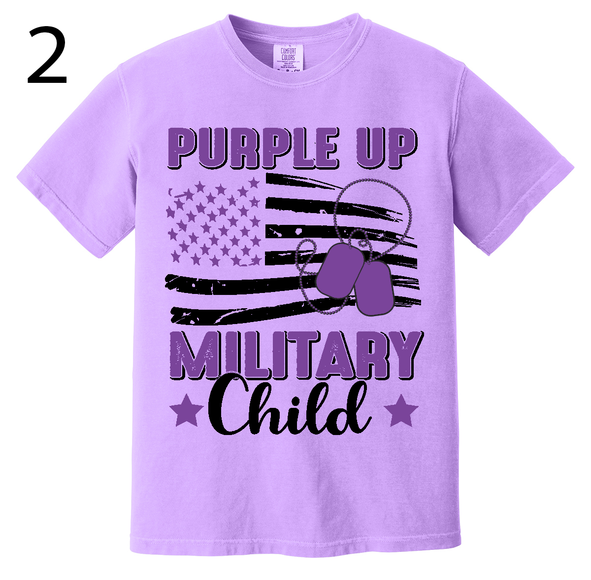 Purple Up For Military Kids - T-Shirts - Option 1