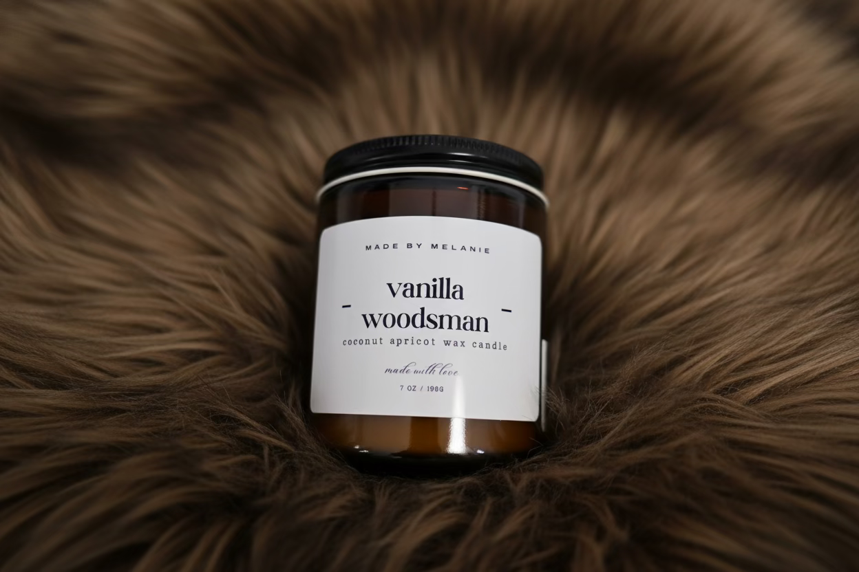 Vanilla Woodsman - Candle - Made by Melanie