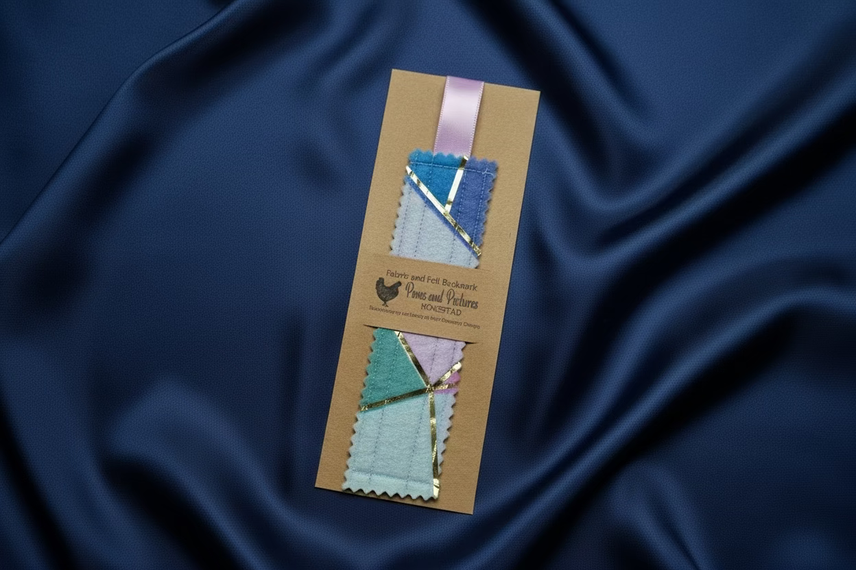 Multi-Color Geometric Abstract - Bookmark - Handmade