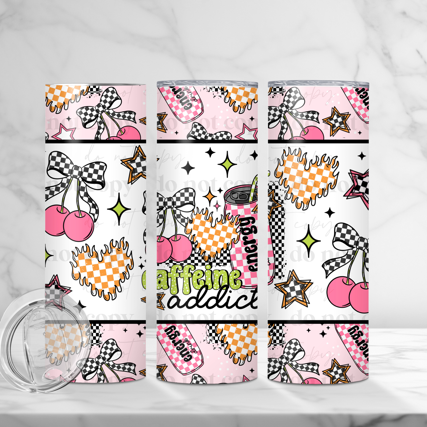 Caffeine Addict- 20oz TUMBLER WRAP