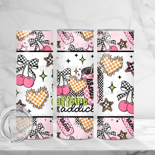 Caffeine  Addict- 20oz TUMBLER WRAP