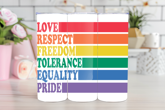 Love, Respect and Pride-20oz TUMBLER WRAP