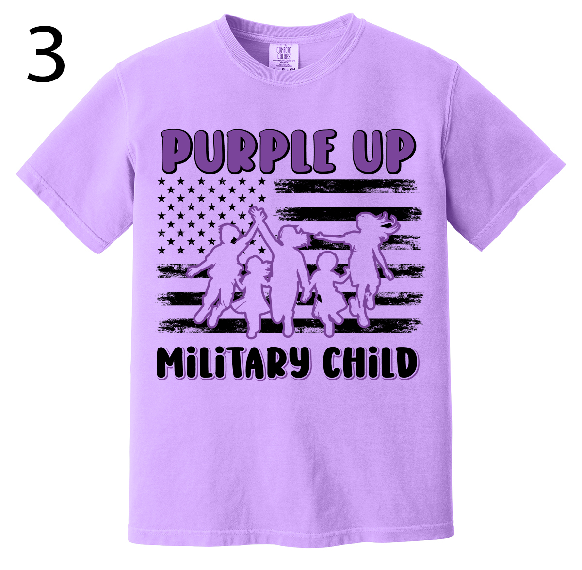 Purple Up For Military Kids- T-Shirts - Option 2