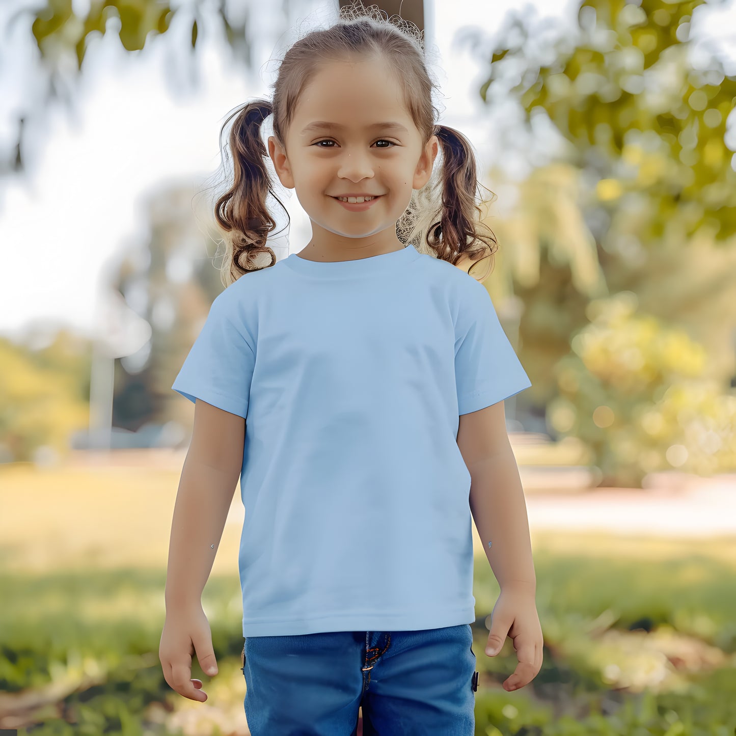 Light Blue - YOUTH - BLANK T-SHIRT