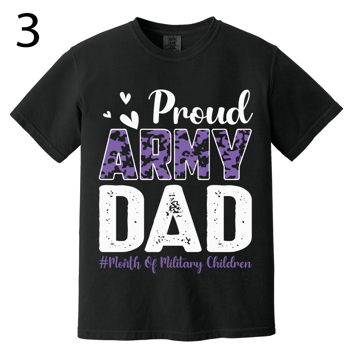 Purple Up For Military Kids - T-Shirts - Option 1