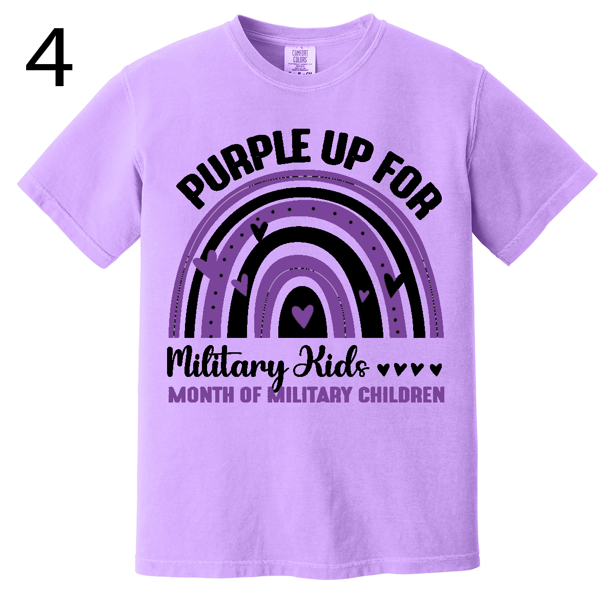 Purple Up For Military Kids - T-Shirts - Option 1
