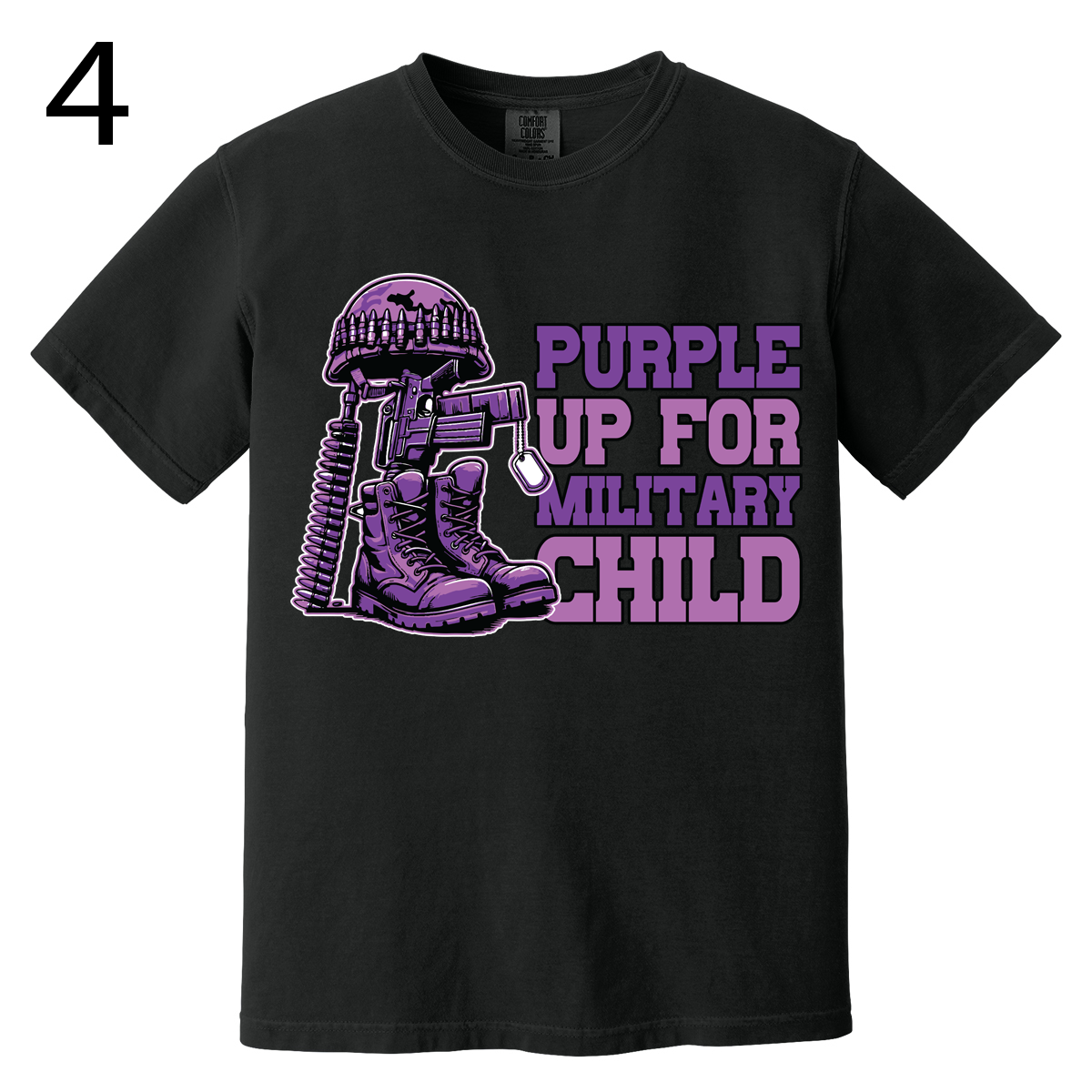 Purple Up For Military Kids- T-Shirts - Option 2
