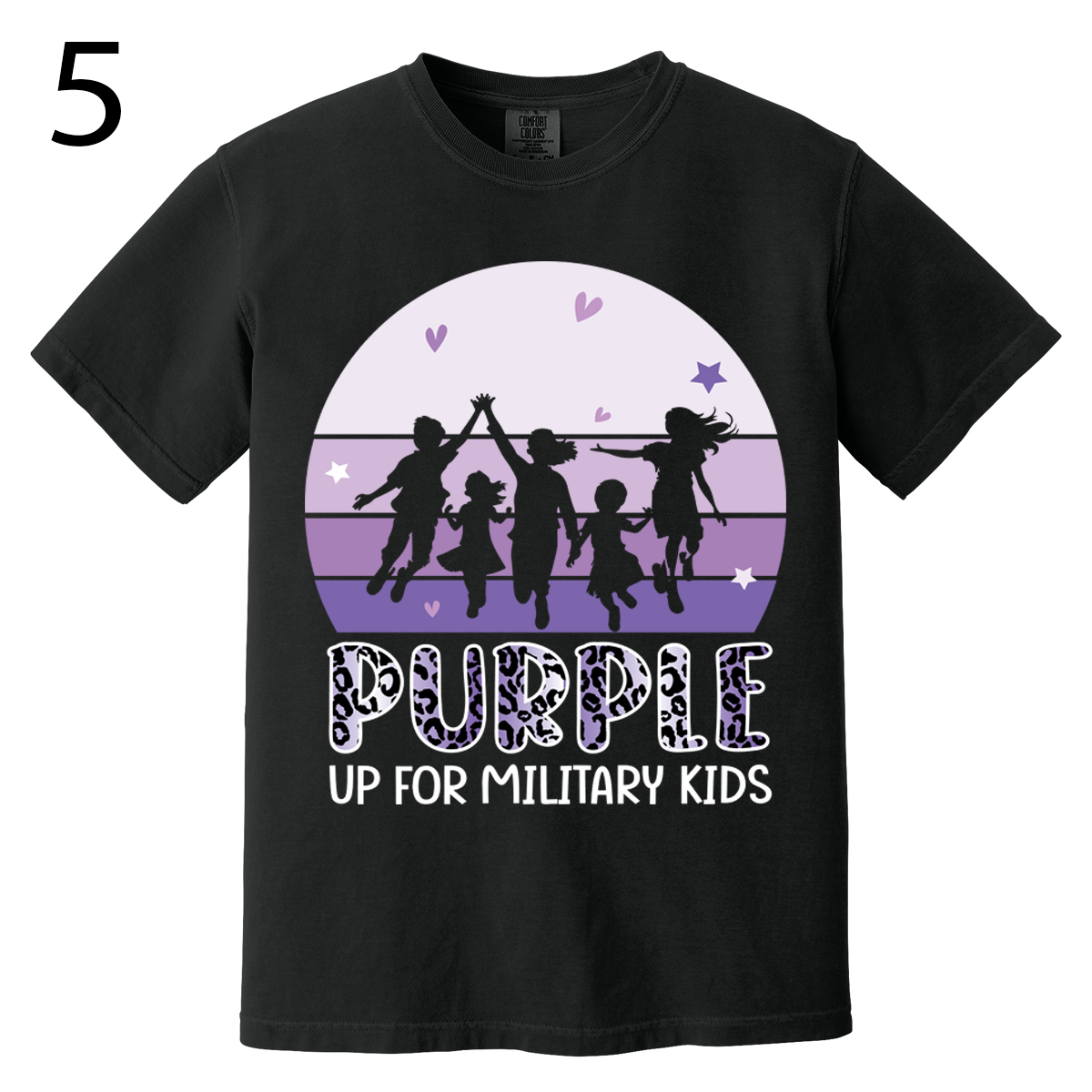 Purple Up For Military Kids - T-Shirts - Option 1