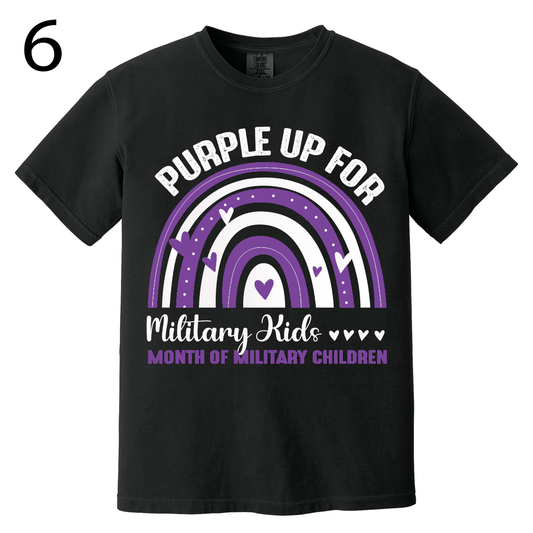 Purple Up For Military Kids- T-Shirts - Option 3