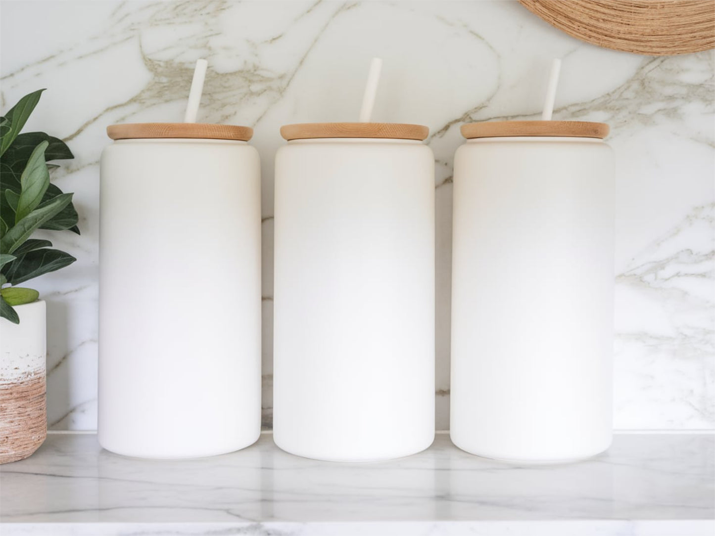 16oz Frosted Sublimation Libbey Glass Blanks