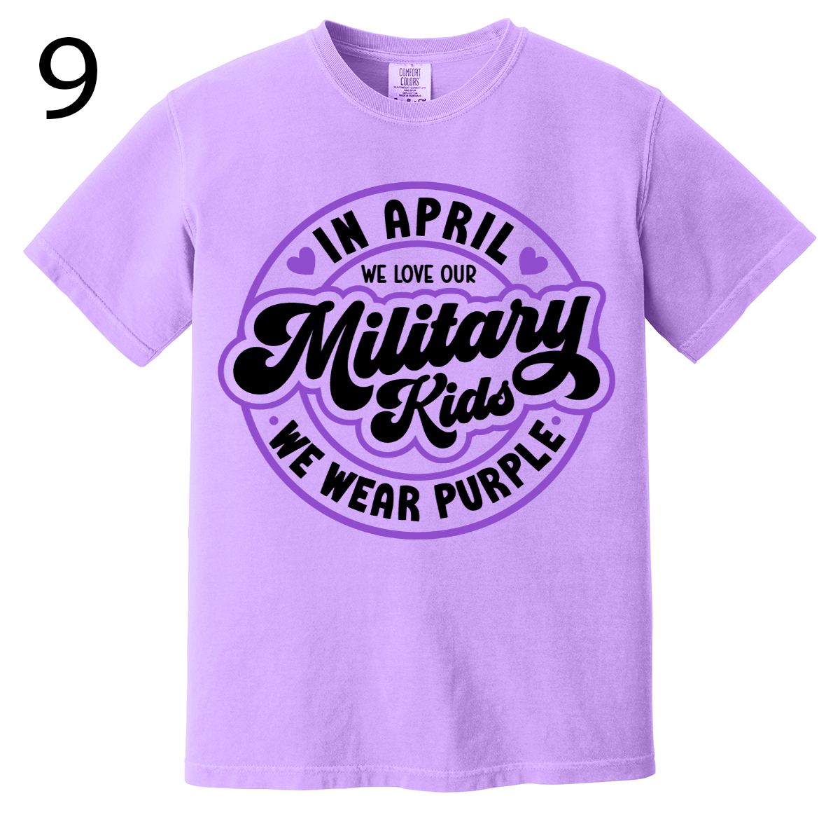Purple Up For Military Kids- T-Shirts - Option 4
