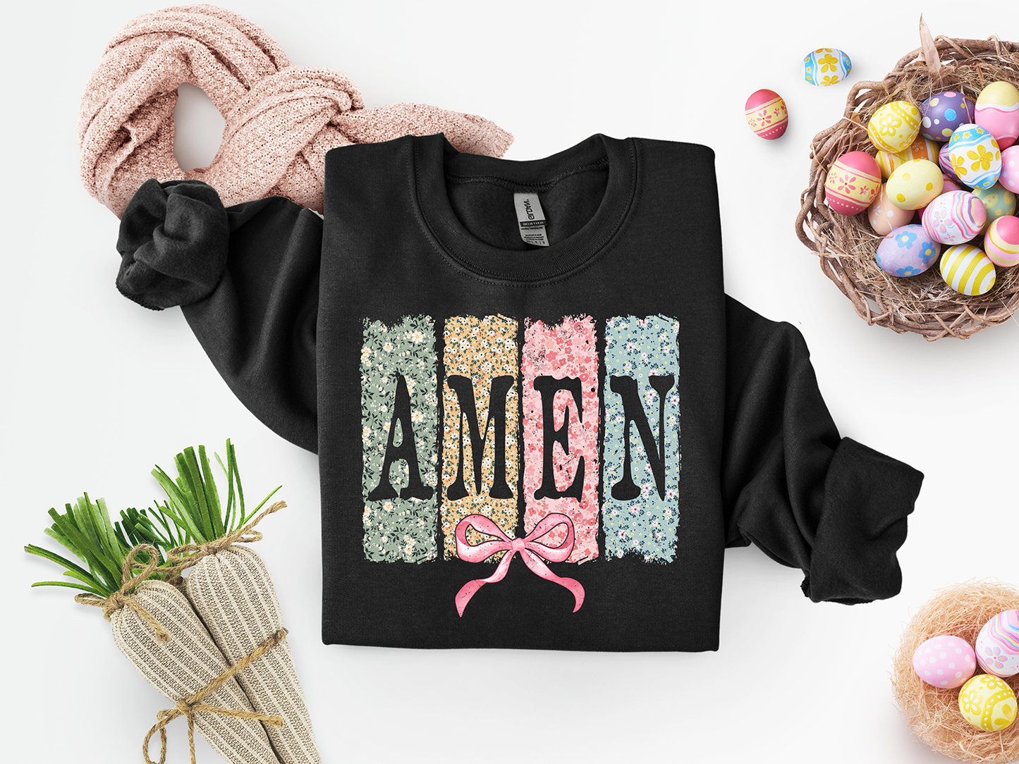Floral Amen - Full Color DTF Transfer