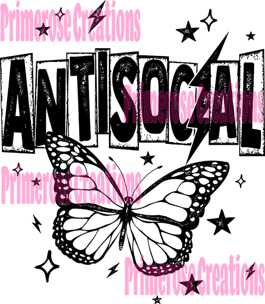 Anti Social Butterfly Black