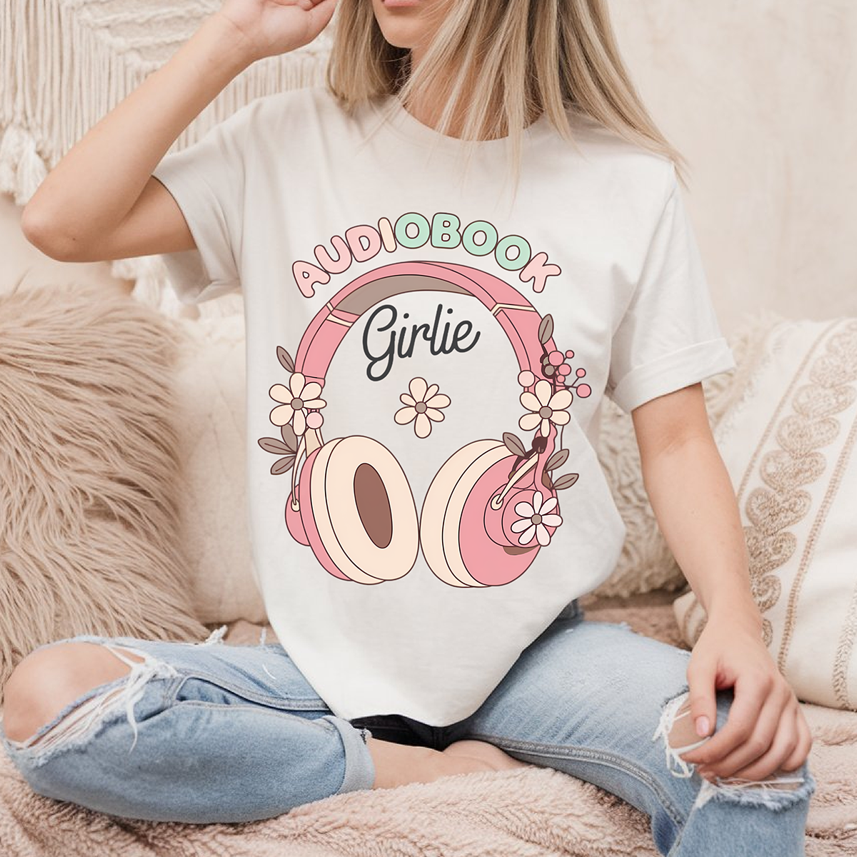 Audiobook Girly - DTF TRANSFER