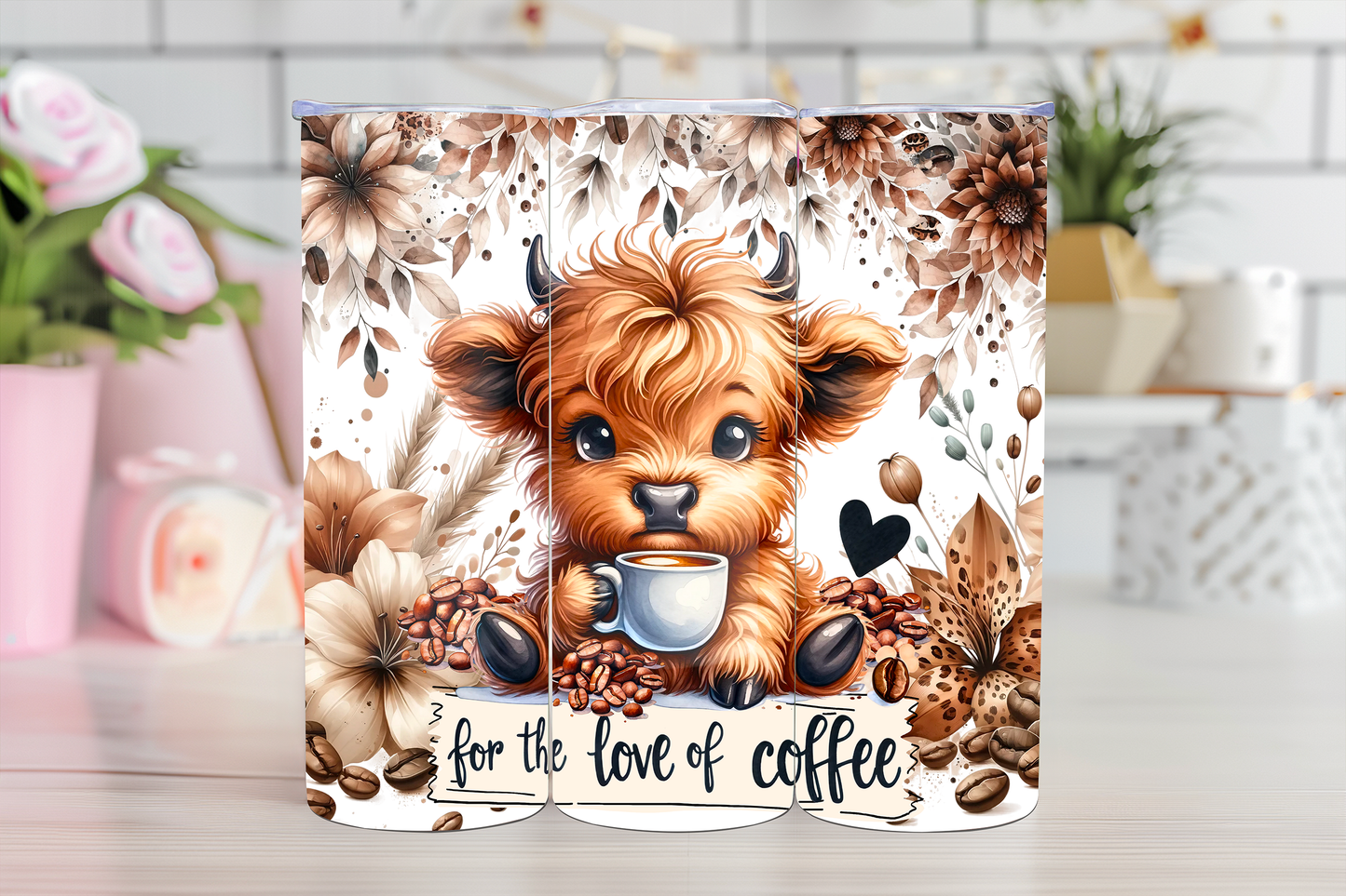 Baby Highland Cow - 20oz TUMBLER WRAP