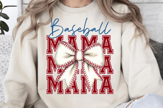 Baseball Mama Repeat Coquette - DTF TRANSFER