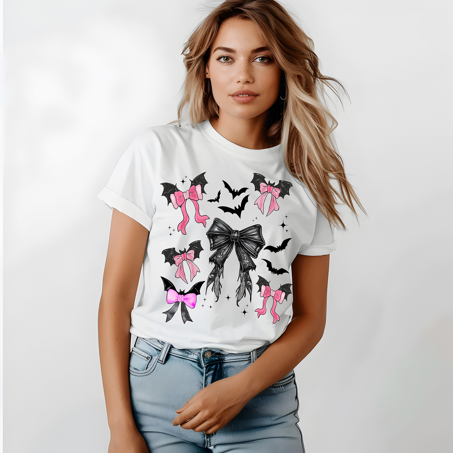 Bats and Bows-Full  Color- DTF Transfer-2-5 Business Days