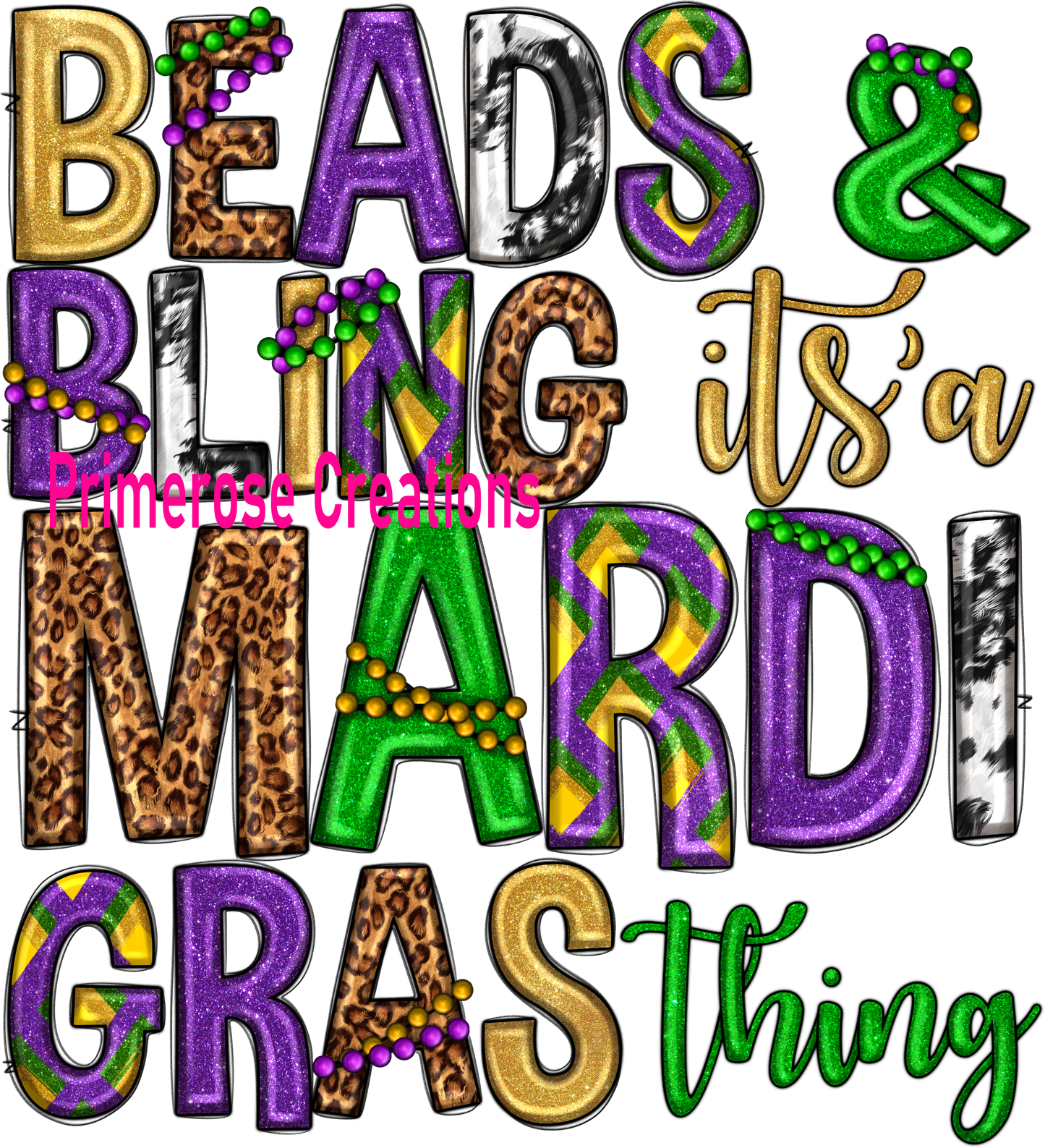 Beads and Bling DTF
