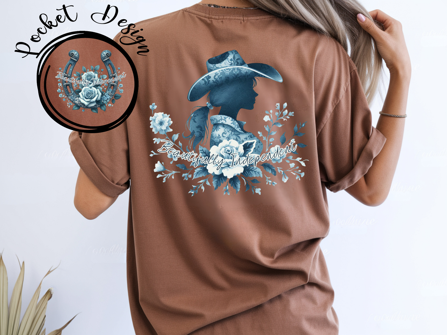 Beautifully Independent w/ Pocket - DTF TRANSFER - WHOLESALE