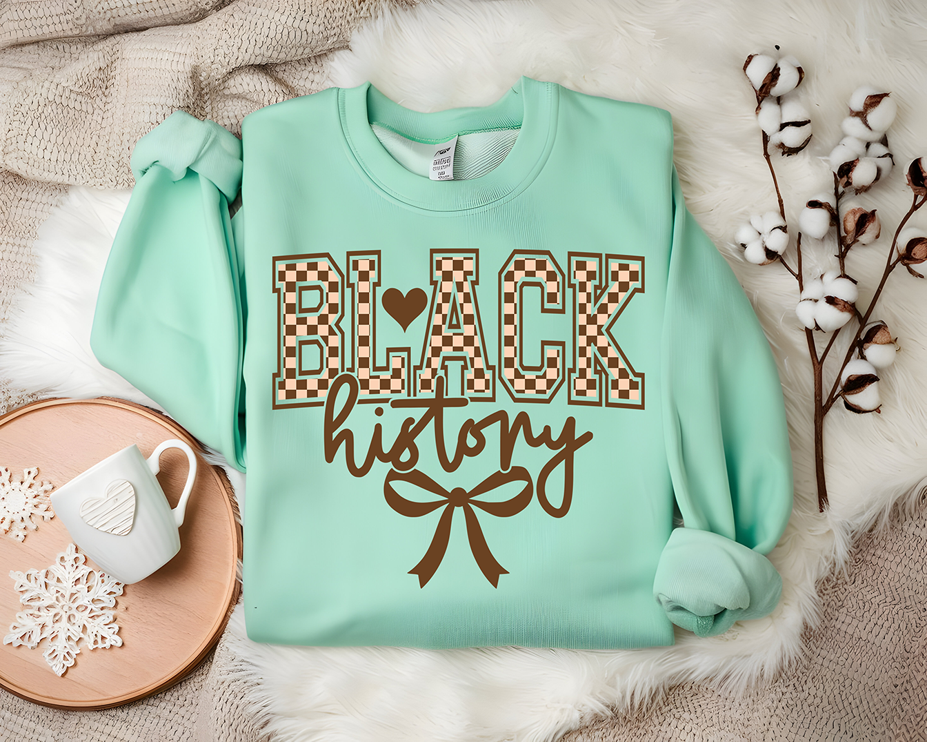 Black History Checkered Coquette - DTF TRANSFER