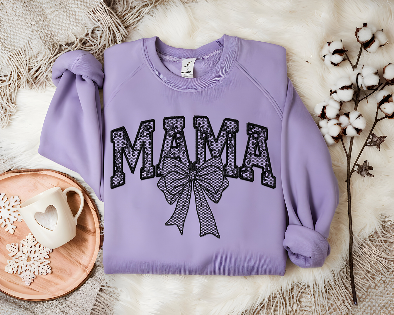 Black Lace Mama - DTF TRANSFER