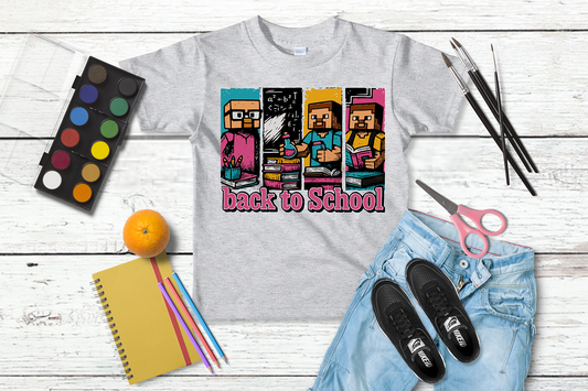 Block World Back to School-Youth-DTF Transfer