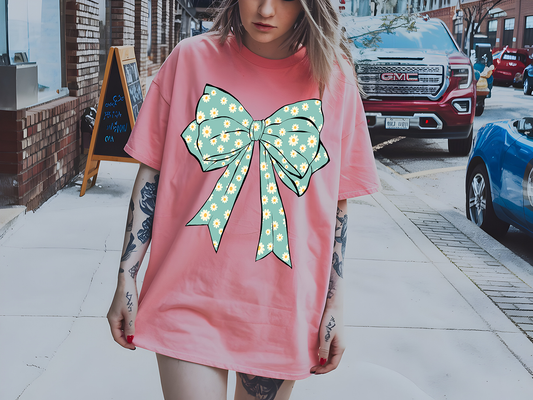 Blue Coquette Daisies - DTF TRANSFER