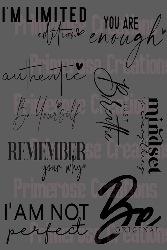 Boho Inspirational -Pre Made Gang Sheet 24X36