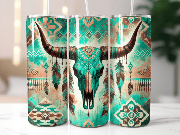 Boho Skull - 20oz TUMBLER WRAP