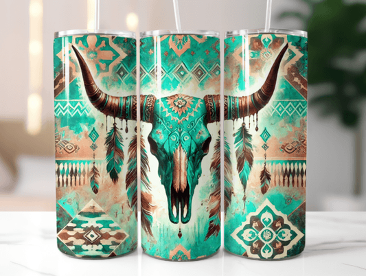Boho Skull - 20oz TUMBLER WRAP