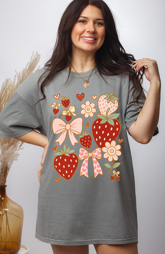 Boho Strawberry Coquette - DTF TRANSFER