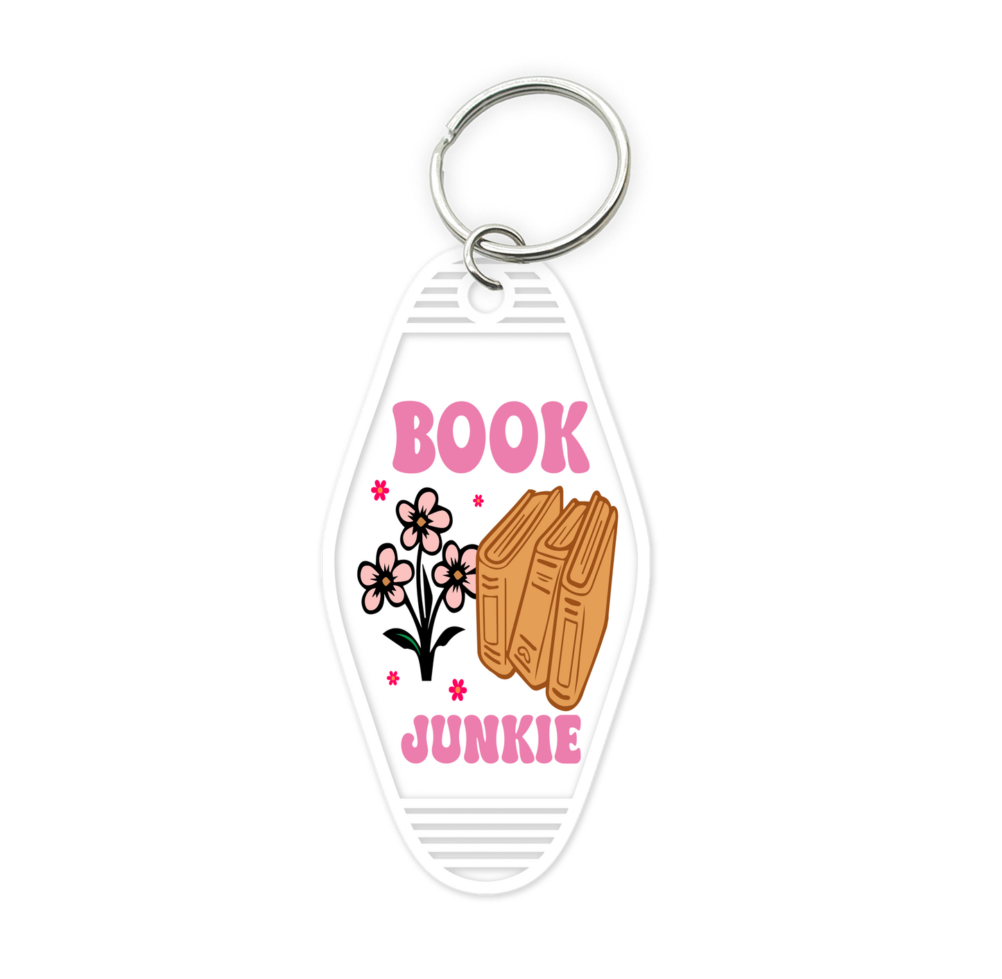 Book Junkie - UV DTF PRINT KEYCHAIN