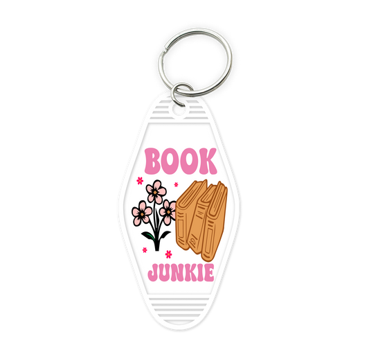 Book Junkie - UV DTF PRINT KEYCHAIN