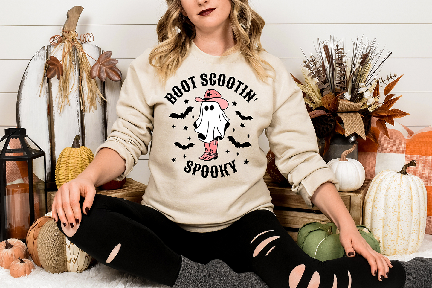 Boots Scootin Spooky-Full Color- DTF TRANSFER-2-5 Business Days