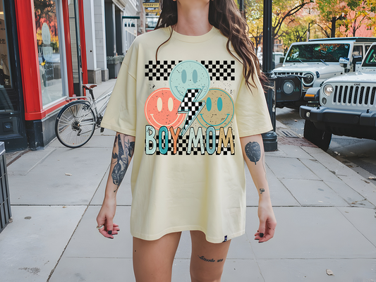 Boy Mom Smilies - DTF TRANSFER - PREORDER