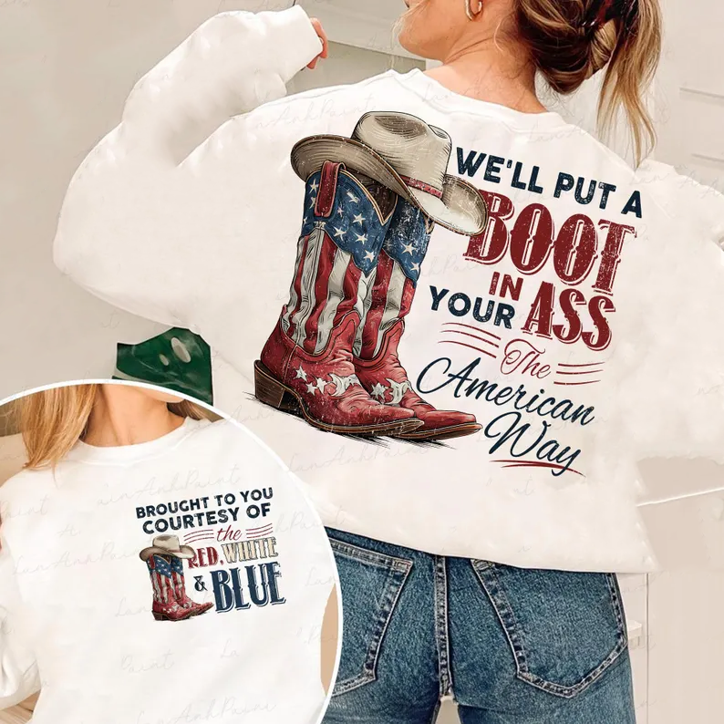 Brought To You W Pocket - Full Color DTF Transfer - 2-5 Business Days