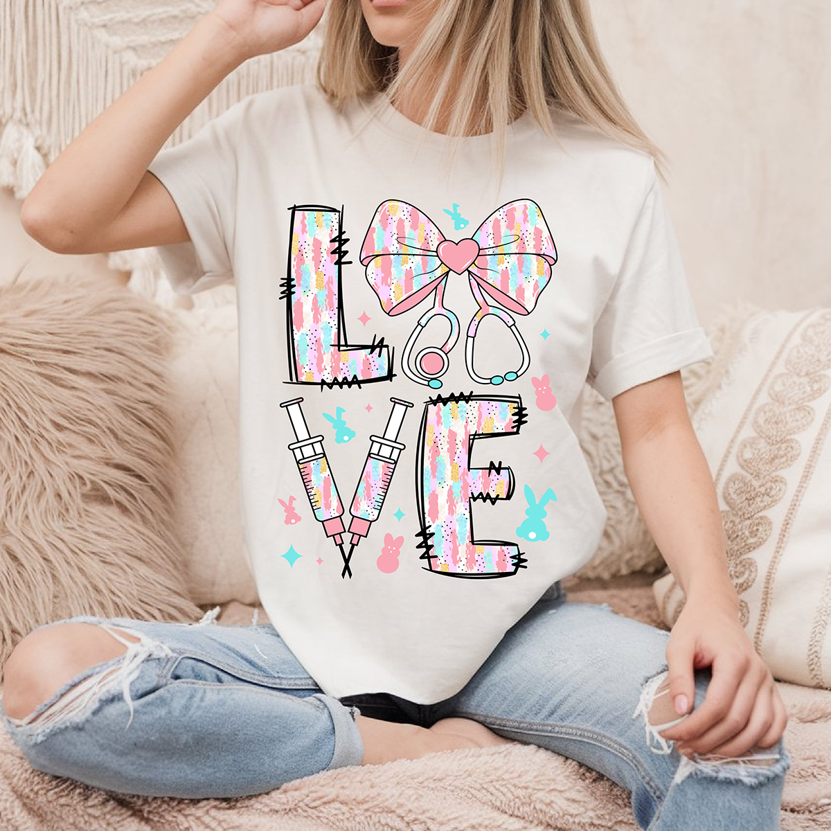Brushstroke Love - DTF TRANSFER