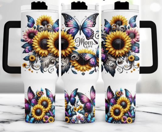 Mom Butterfly- 40oz Tumbler Wrap