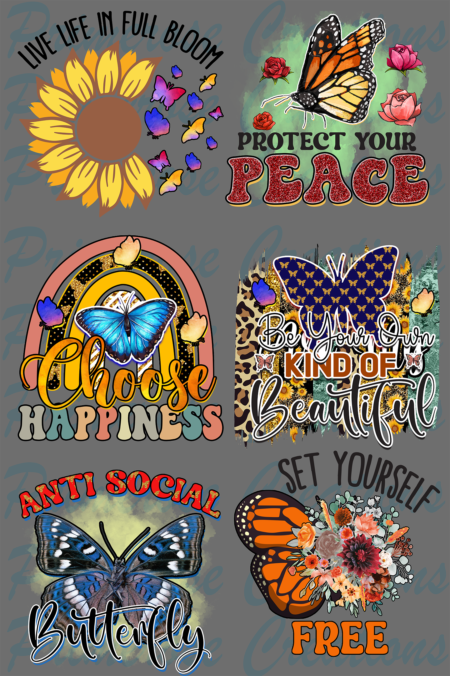 Butterfly -Pre Made Gang Sheet 24X36