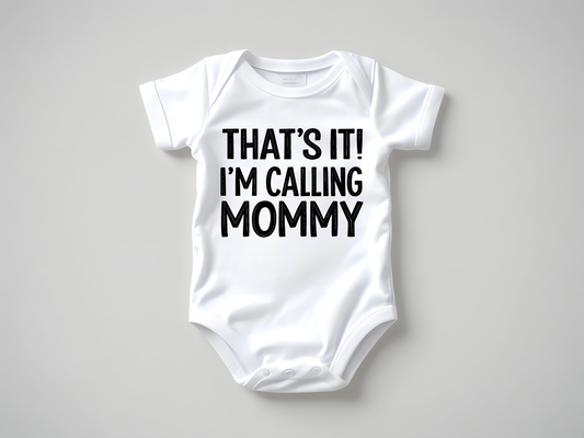 Calling Mommy-Baby- Single Color- DTF TRANSFER