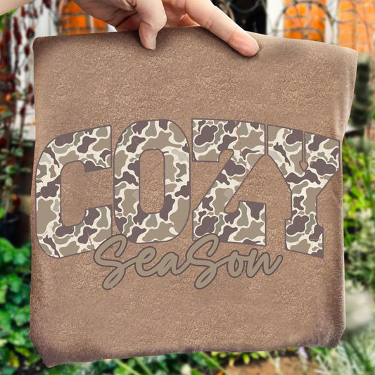 Camo Cozy- Full Color DTF Transfer -2-5 Business Days
